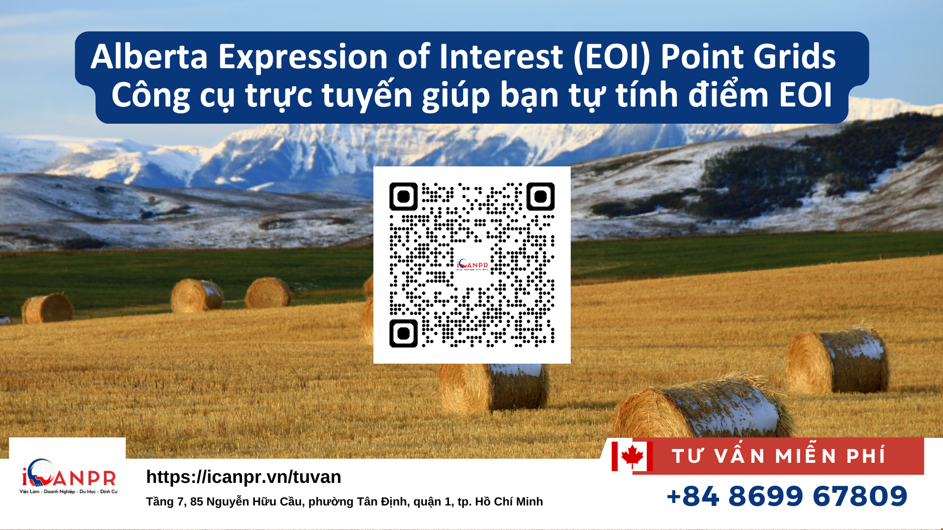 Công cụ trực tuyến giúp bạn tự tính điểm Alberta Expression of Interest (EOI)
