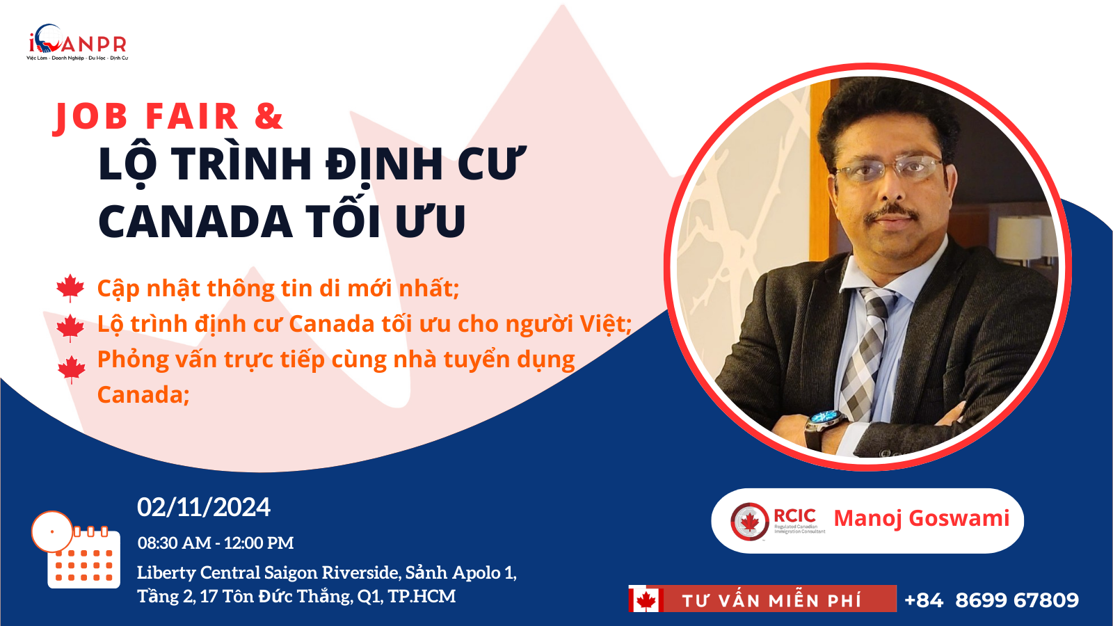 iCANPR Job Fair & Hội Thảo Định Cư Canada: Các Lộ Trình Định Cư Tối Ưu