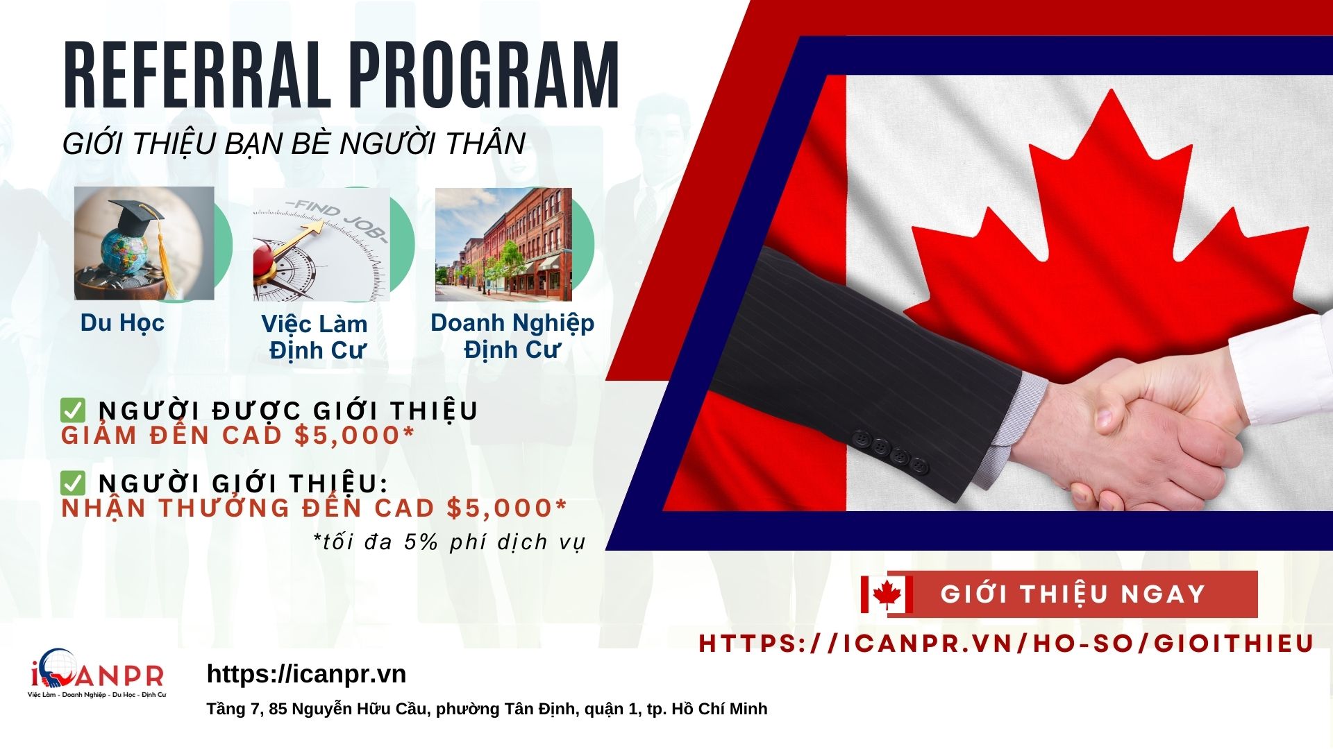 🌟 Chương trình Giới Thiệu Bạn Bè – Cùng Nhau Đến Canada! 🌟