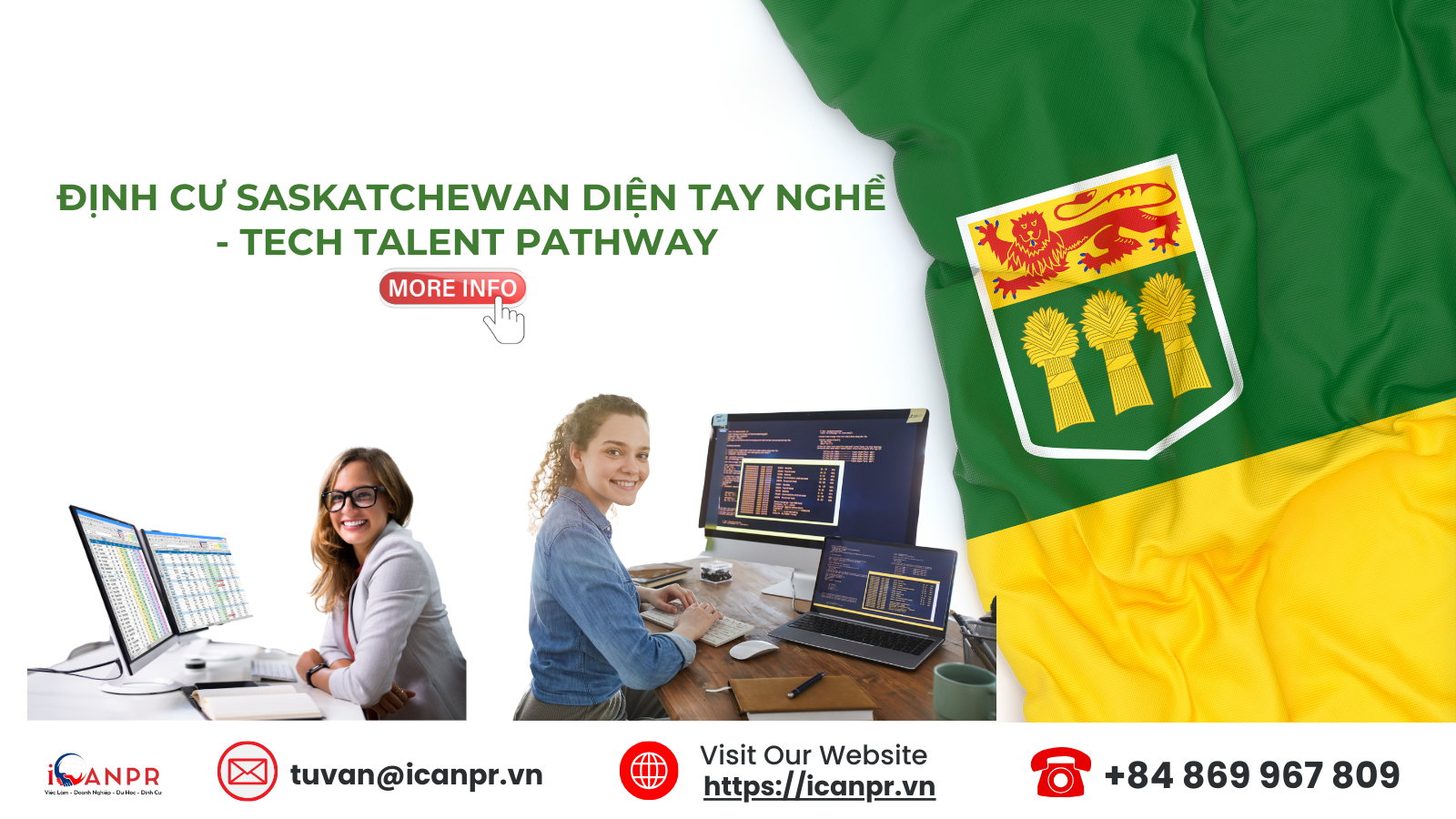 Định cư Saskatchewan diện tay nghề với chương trình International Skilled Workers – Tech Talent Pathway