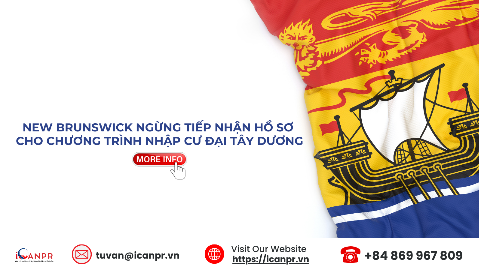 New Brunswick ngừng tiếp nhận hồ sơ cho Chương trình Nhập cư Đại Tây Dương