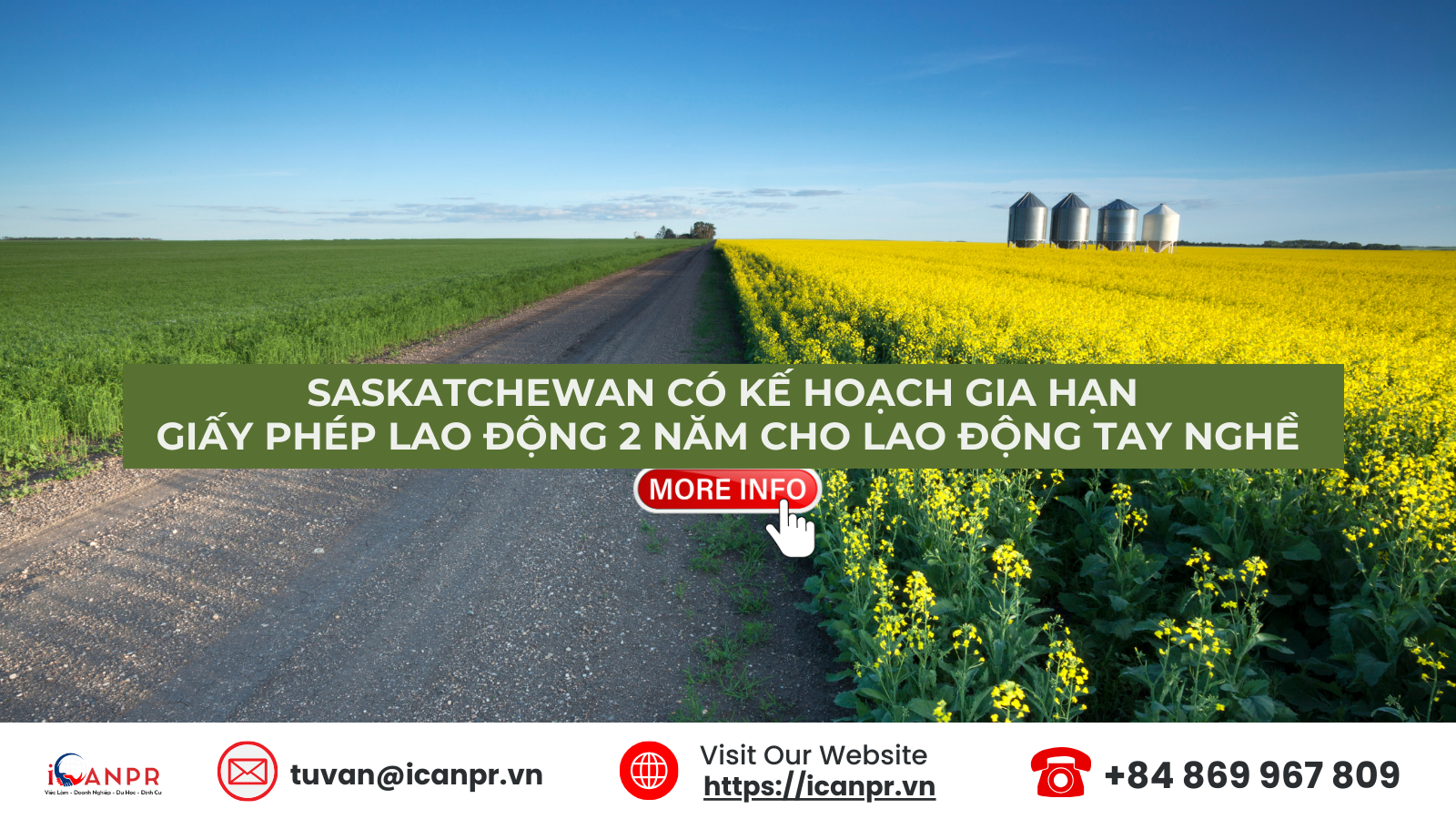 Saskatchewan có kế hoạch gia hạn giấy phép lao động 2 năm cho lao động tay nghề