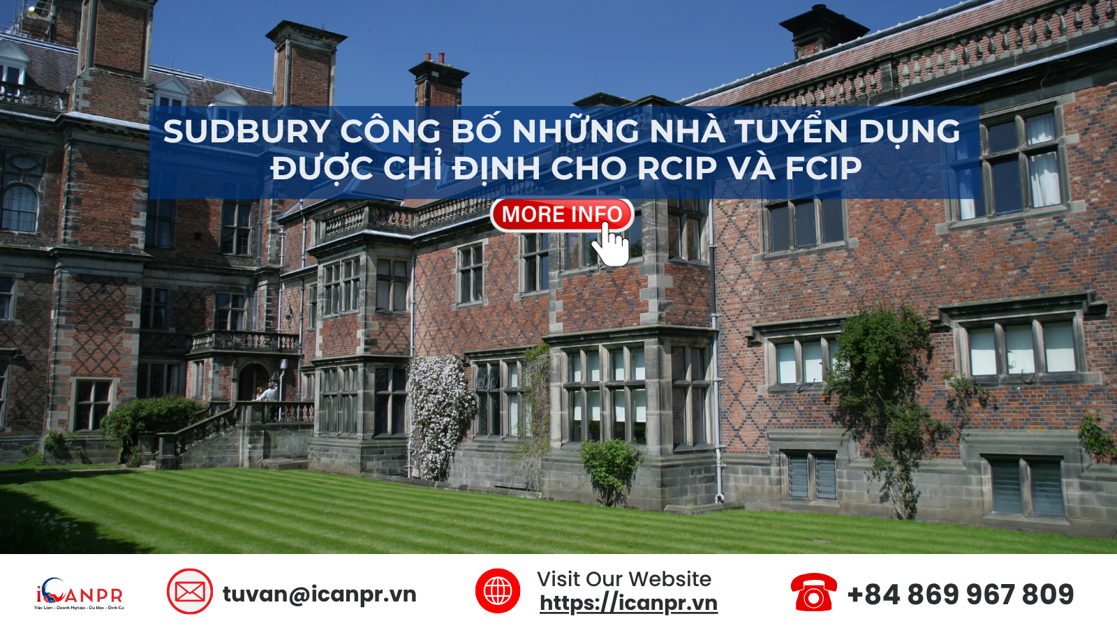 Sudbury công bố những nhà tuyển dụng được chỉ định cho các lộ trình thường trú RCIP và FCIP