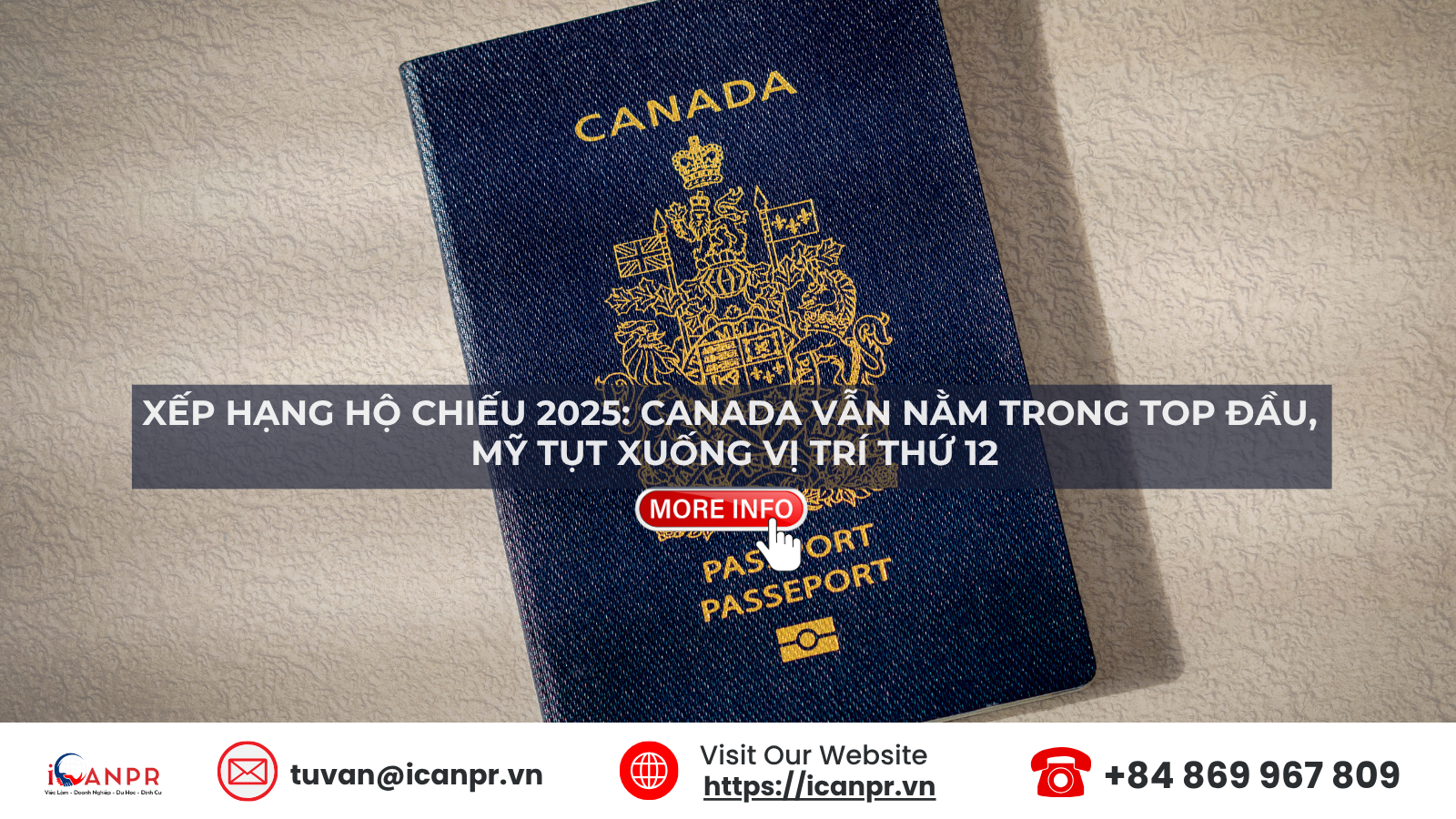 Bảng xếp hạng hộ chiếu 2025: Canada vẫn nằm trong top đầu, Mỹ tụt xuống vị trí thứ 12