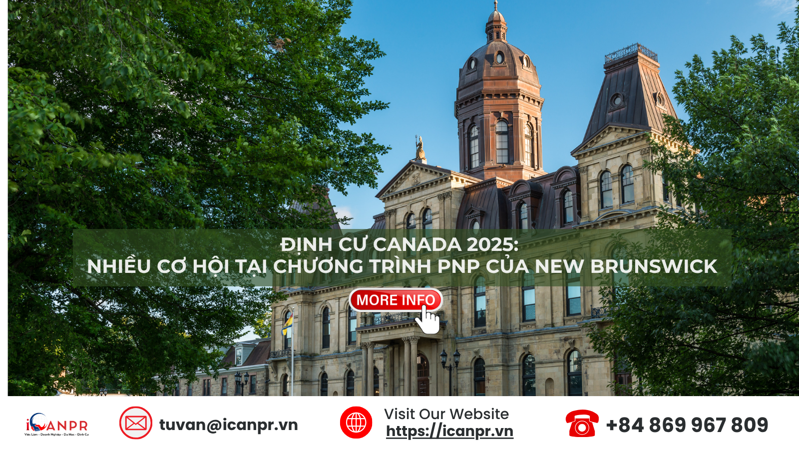 Định cư Canada 2025: Nhiều cơ hội tại chương trình PNP của New Brunswick