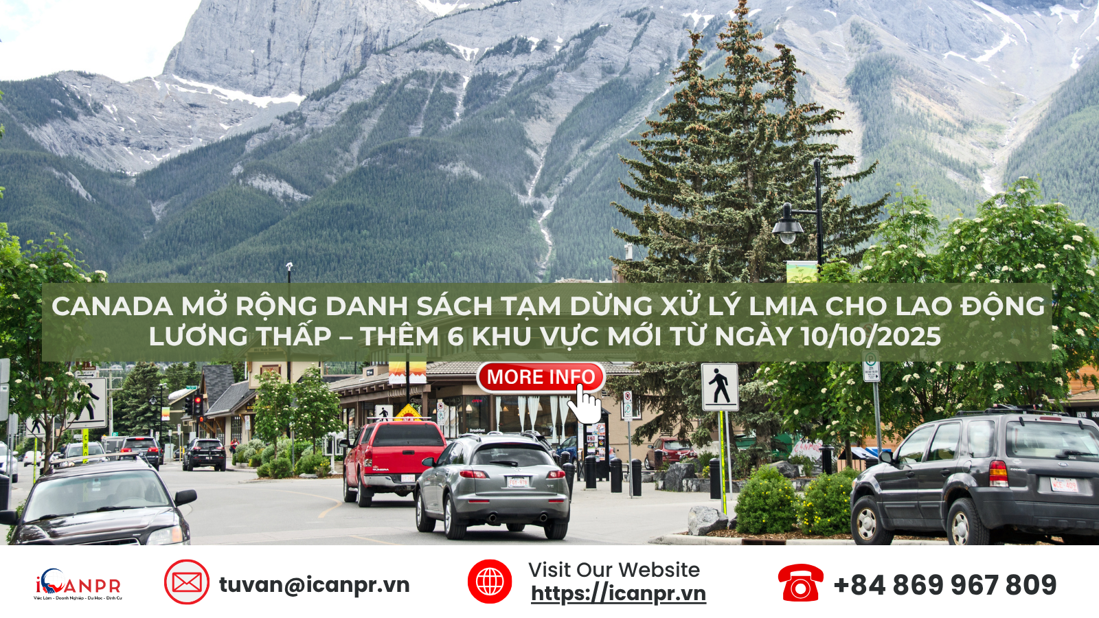 Canada mở rộng danh sách tạm dừng xử lý LMIA cho lao động lương thấp – thêm 6 khu vực mới từ ngày 10/10/2025