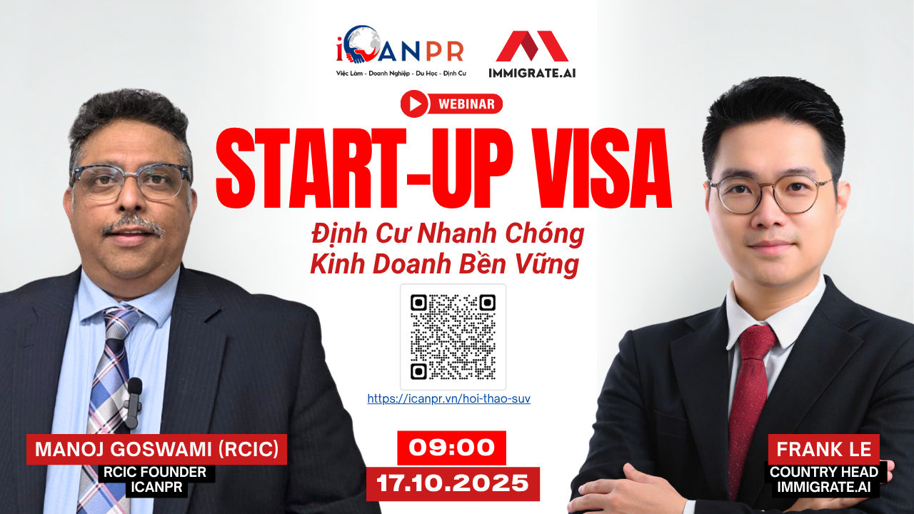 Start-up Visa Webinar: Cơ Hội Định Cư Canada Nhanh Chóng và Phát Triển Kinh Doanh Bền Vững