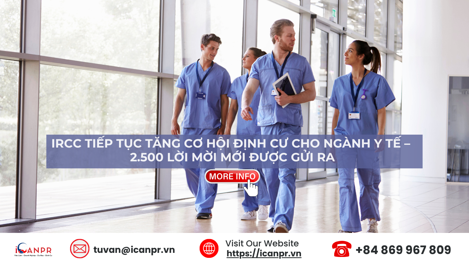 IRCC Tiếp Tục Tăng Cơ Hội Định Cư Cho Ngành Y Tế – 2.500 Lời Mời Mới Được Gửi Ra